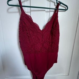 Wine bodysuit